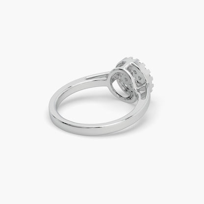 Guru Jewel's Diamond Studded Exclusive Silver Ring For Her