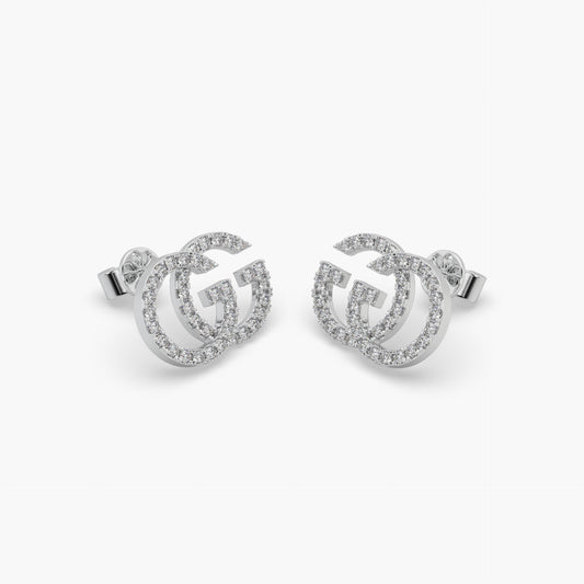Guru Jewel's Round Diamond Studded Exclusive Design Earings For Her