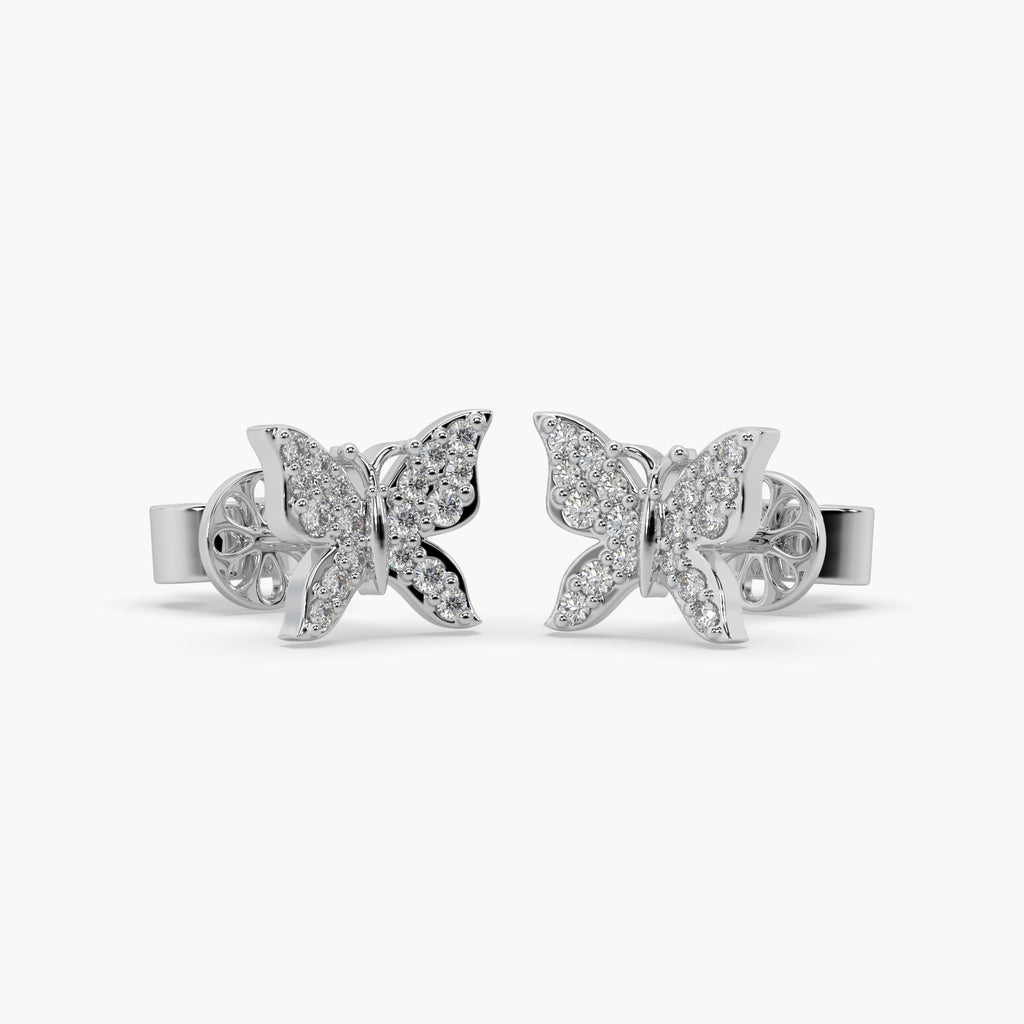 Guru Jewel's Silver Butterfly Earrings For Her