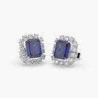 Guru Jewel's Emerald And Round Studded Earrings For Her