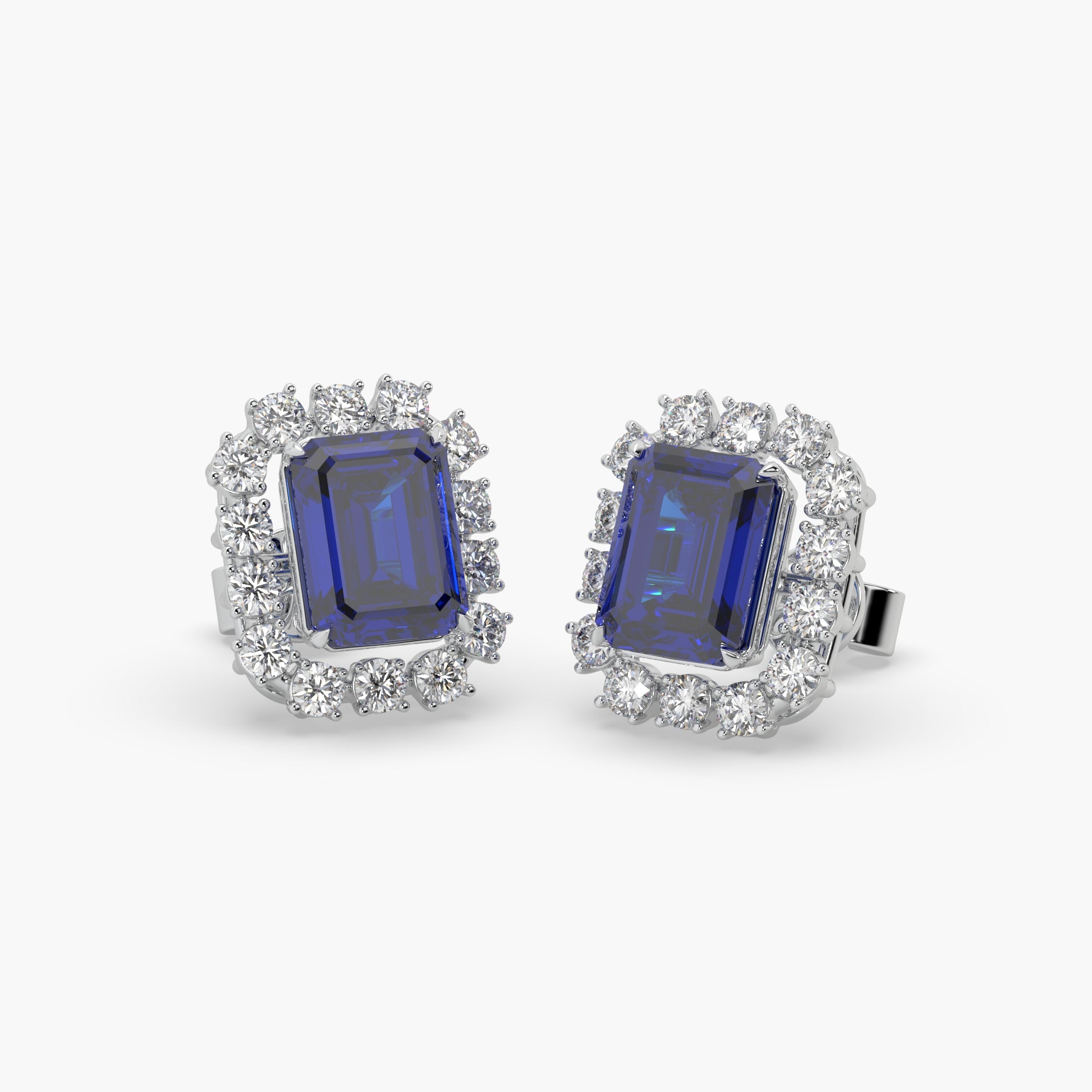 Guru Jewel's Emerald And Round Studded Earrings For Her