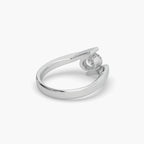 Classic Oval 0.83 CT Solitaire 925 Silver Ladies Ring For Her