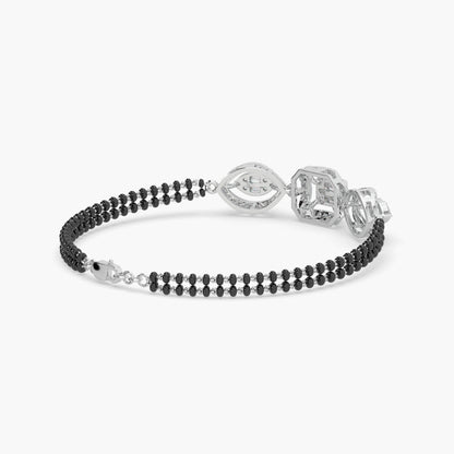 Guru Jewel's Diamond Studded Hand Mangalsutra Bracelet For Her