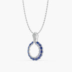 Guru Jewel's Astonishing Blue Sapphire And Diamond Studded Only Pendent For Her