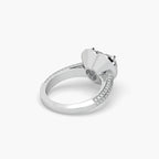 Guru Jewel's Fancy Heart And Round Diamond Studded Heart Shaped Fabulous Ring For Her