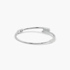 Guru Jewel's Round Diamond Studded Fascinating Silver Bracelet For Her
