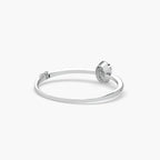 Guru Jewel's Round And Baguette Diamond Studded Exclusive Silver Bracelet For Her