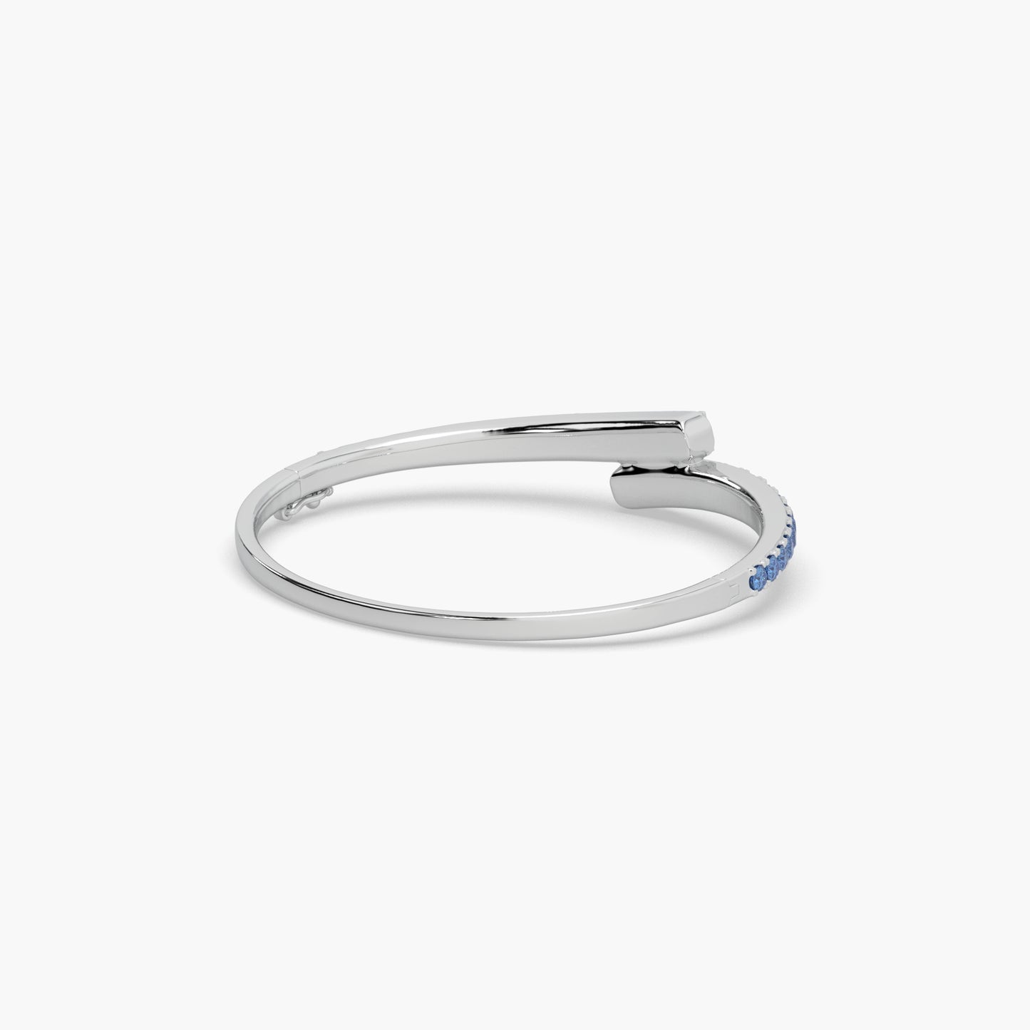 Guru Jewel's Round Solitaire Studded Stunning Silver Bracelet For Her
