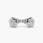 Guru Jewel's Round Solitaire Studded Fancy Shape Earrings For Her