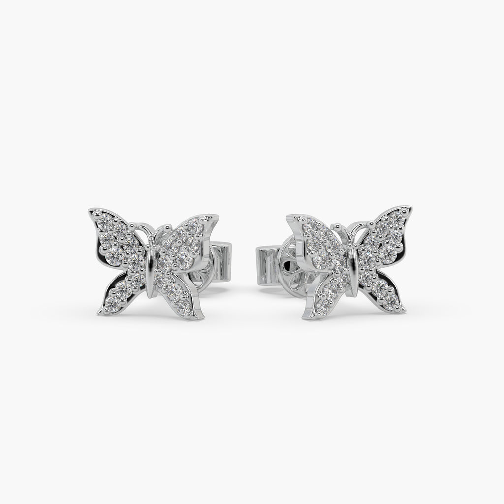 Guru Jewel's Silver Butterfly Earrings For Her