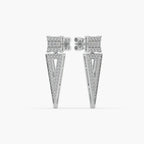 Guru Jewel's Round And Baugget Diamond Studded Fascinating Earrings For Her
