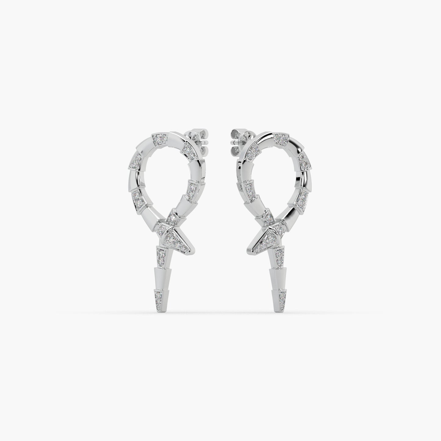 Guru Jewel's Round Diamond In Silver Exclusive Earrings For Her