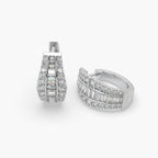 Guru Jewel's Diamond Studded Impressive Silver Earrings For Her