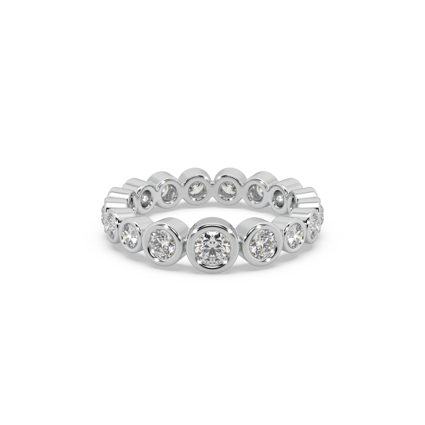 Beauteous Attractive 925 Silver And Round Diamond Studded Ladies Ring For Her