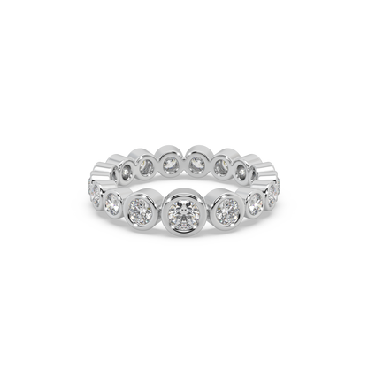 Beauteous Attractive 925 Silver And Round Diamond Studded Ladies Ring For Her