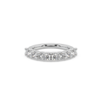 Classic Eternity 925 Silver And Diamond Studded Ladies Ring For Her