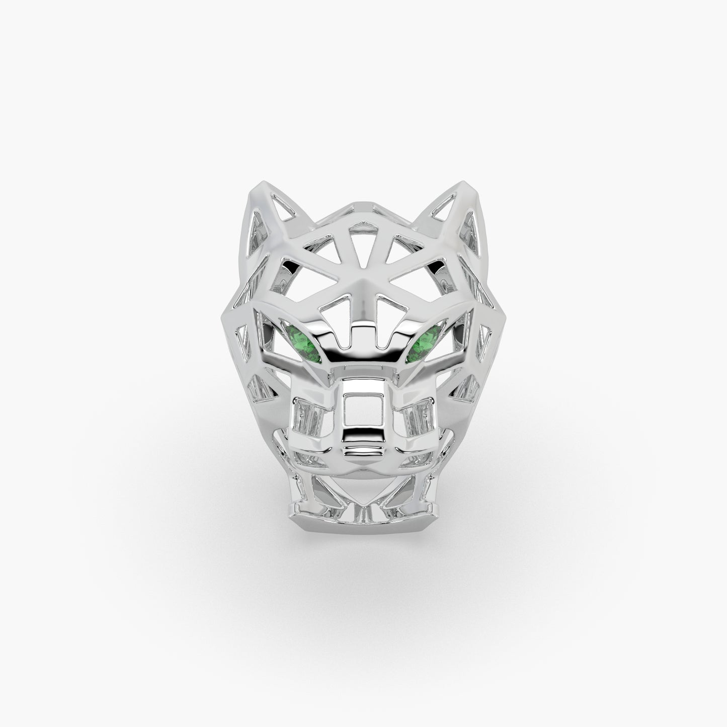 Guru Jewel's Fascinating Panther Style Silver Ring For Him