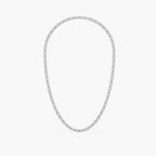 Guru Jewel's Round Diamond Studded Silver String For Him