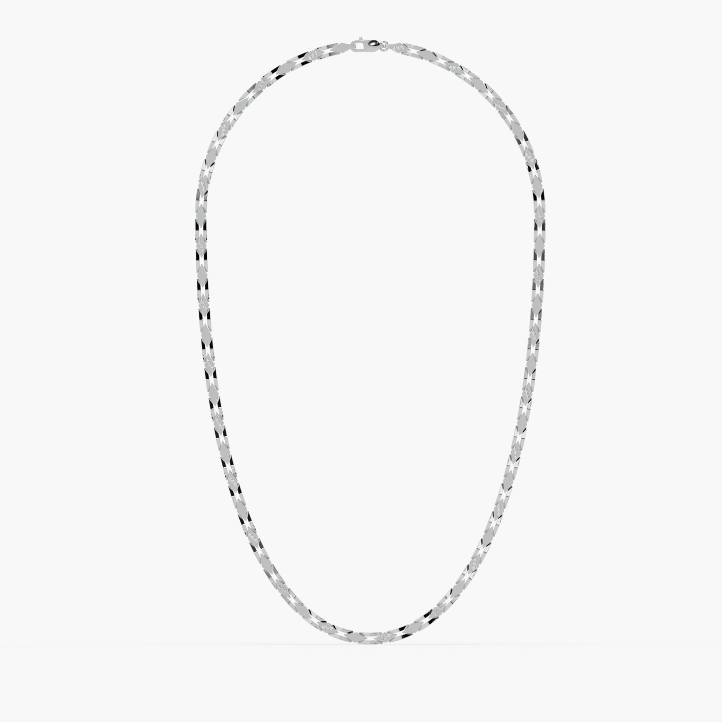 Guru Jewel's Devastating Round Diamond Studded Silver String For Him