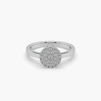 Guru Jewel's Diamond Studded Exclusive Silver Ring For Her