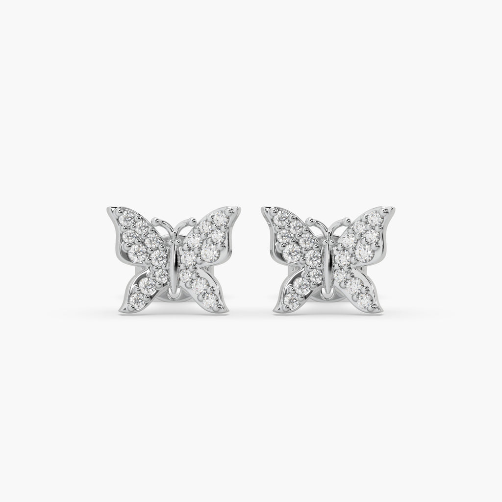 Guru Jewel's Silver Butterfly Earrings For Her