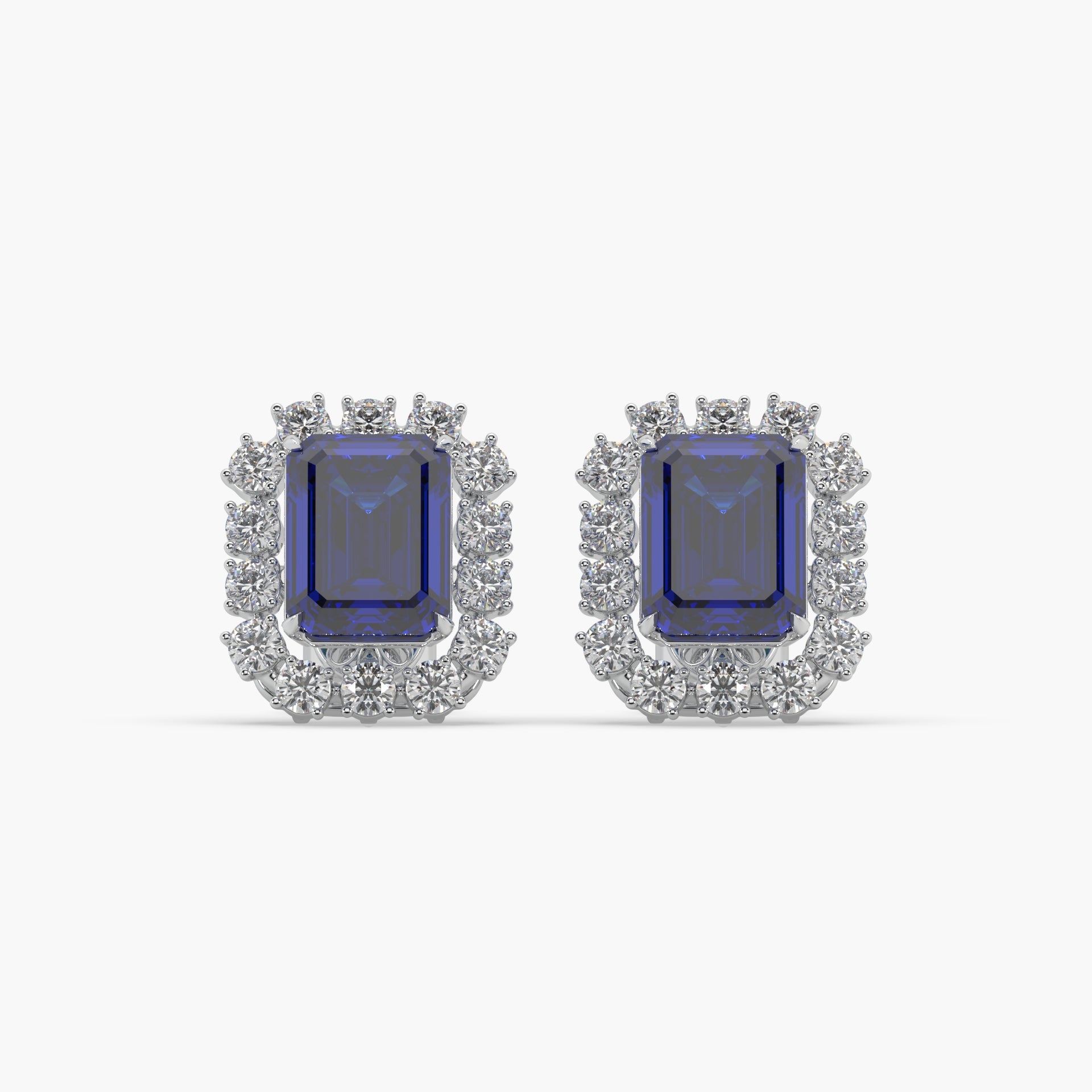 Guru Jewel's Emerald And Round Studded Earrings For Her