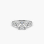 Guru Jewel's Round Solitaire Studded Exclusive Silver Ring For Her