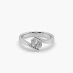 Classic Oval 0.83 CT Solitaire 925 Silver Ladies Ring For Her