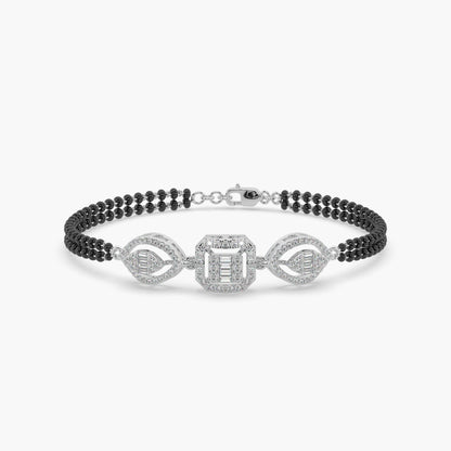 Guru Jewel's Diamond Studded Hand Mangalsutra Bracelet For Her