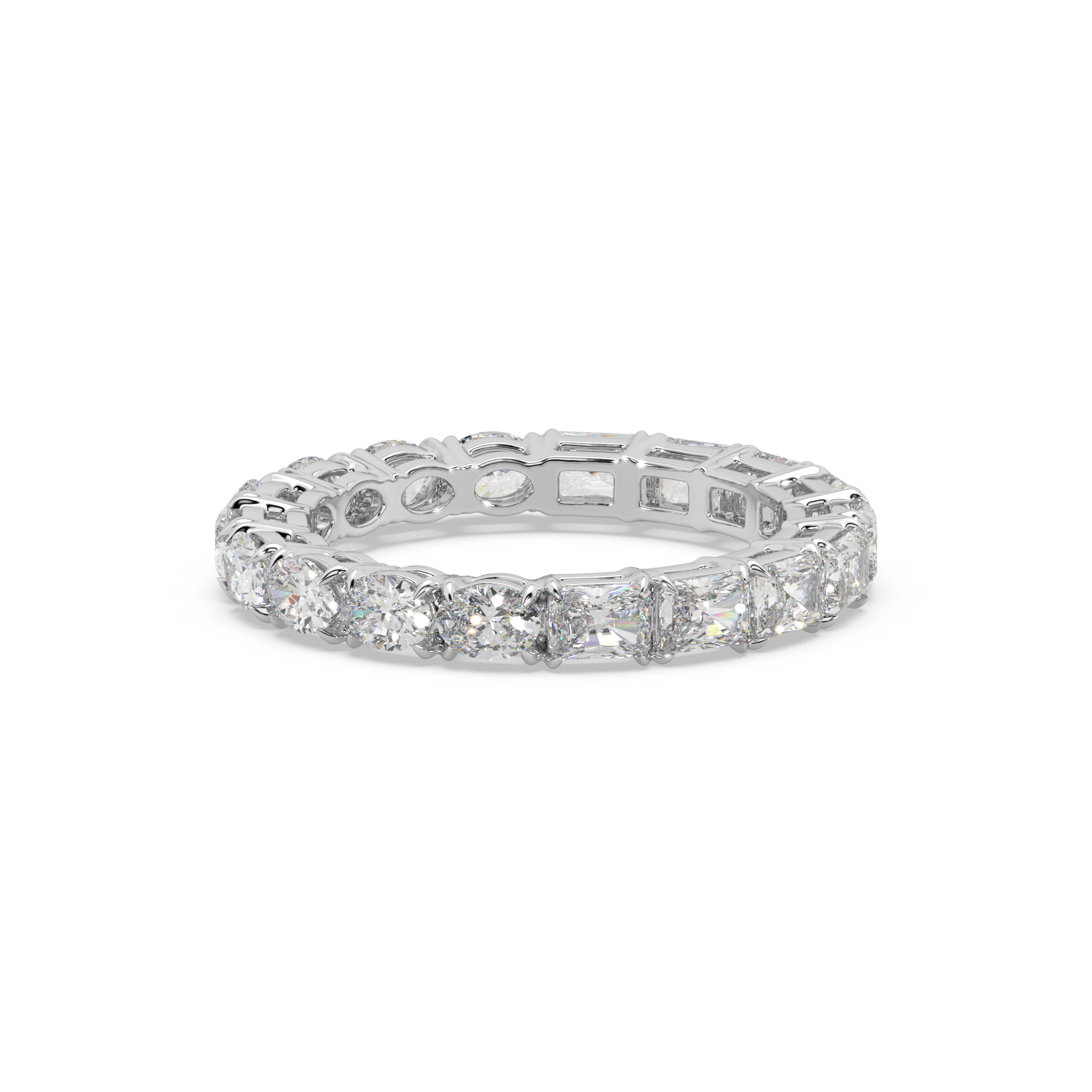 Exclusive Eternity Band 925 Silver And Diamond Studded Ladies Ring For Her
