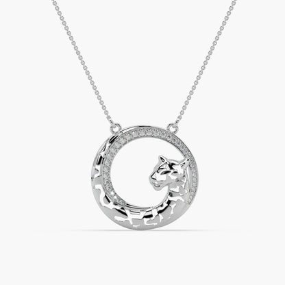 Guru Jewel's Captivating Diamond Studded Silver Only Pendant For Her