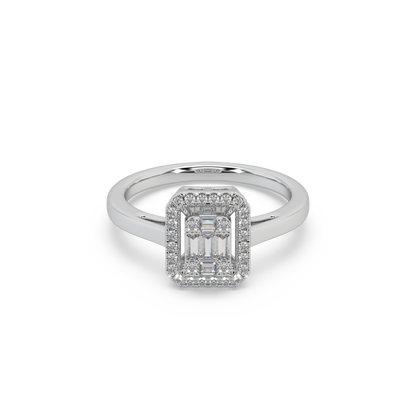 Devastating 925 Silver Moissanite Studded Ladies Ring For Her