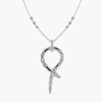 Guru Jewel's Round Diamond Studded In Silver Exclusive Only Pendent For Her