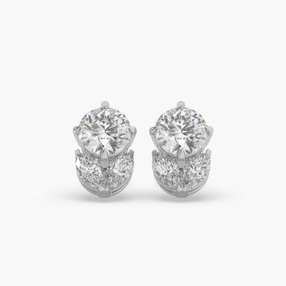 Guru Jewel's Round And Marquise Studded Earrings For Her