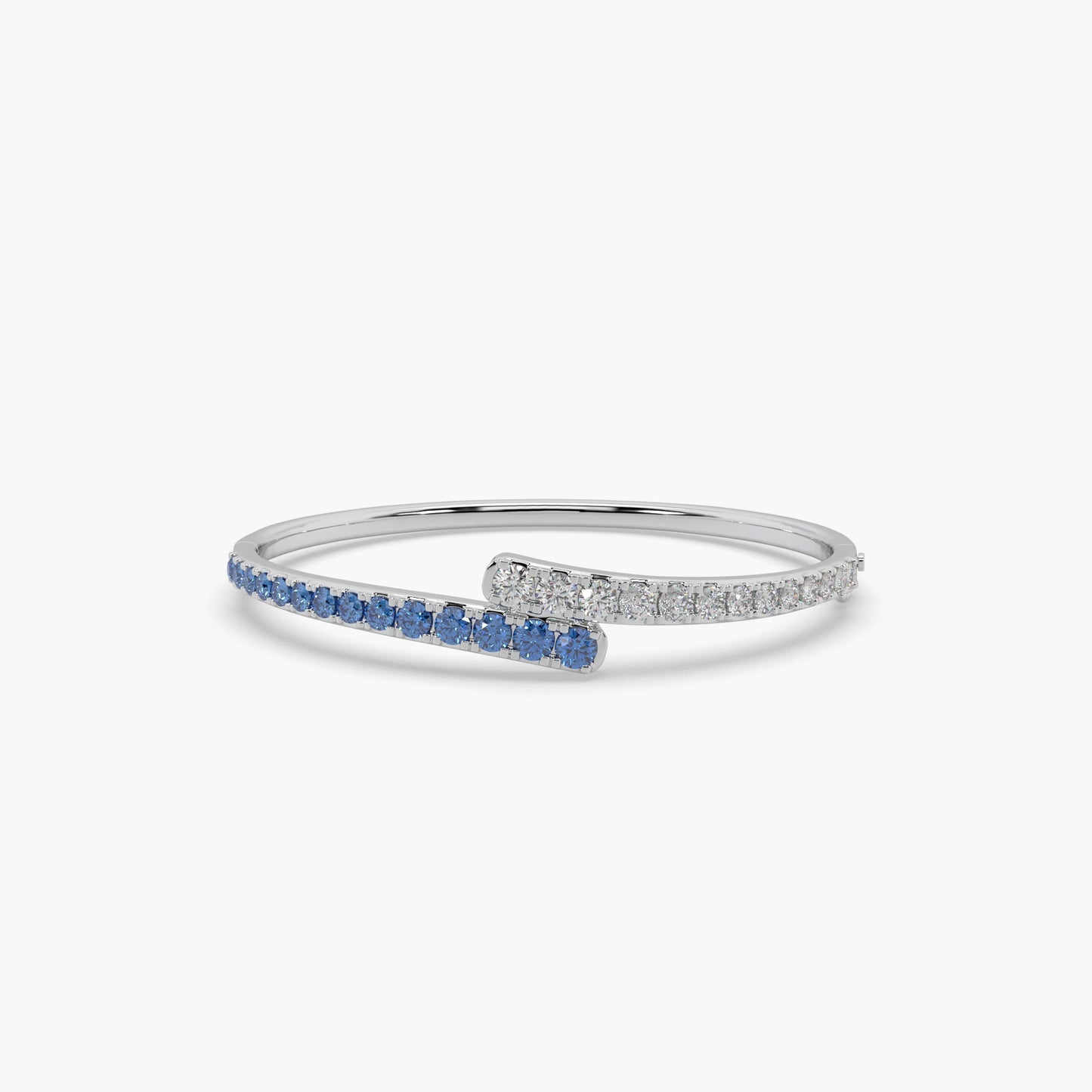 Guru Jewel's Round Solitaire Studded Stunning Silver Bracelet For Her