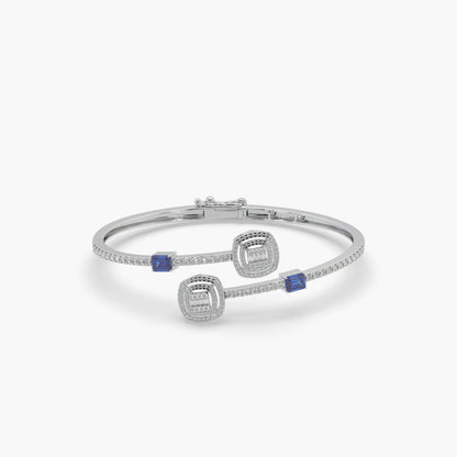 Guru Jewel's Round And Bugget Diamond And Stone Studded Attractive Bracelet For Her