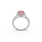 Exclusive 925 Silver 0.42 CT Center Stone Studded Ladies Ring For Her