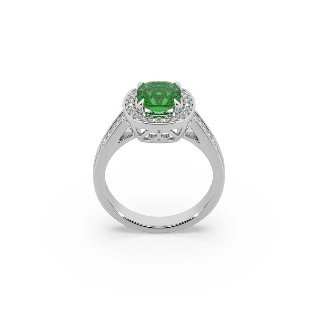 Pink Stone Studded 925 Silver Ladies Ring For Her
