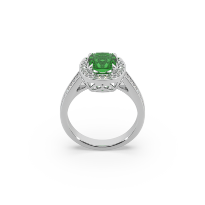 Pink Stone Studded 925 Silver Ladies Ring For Her