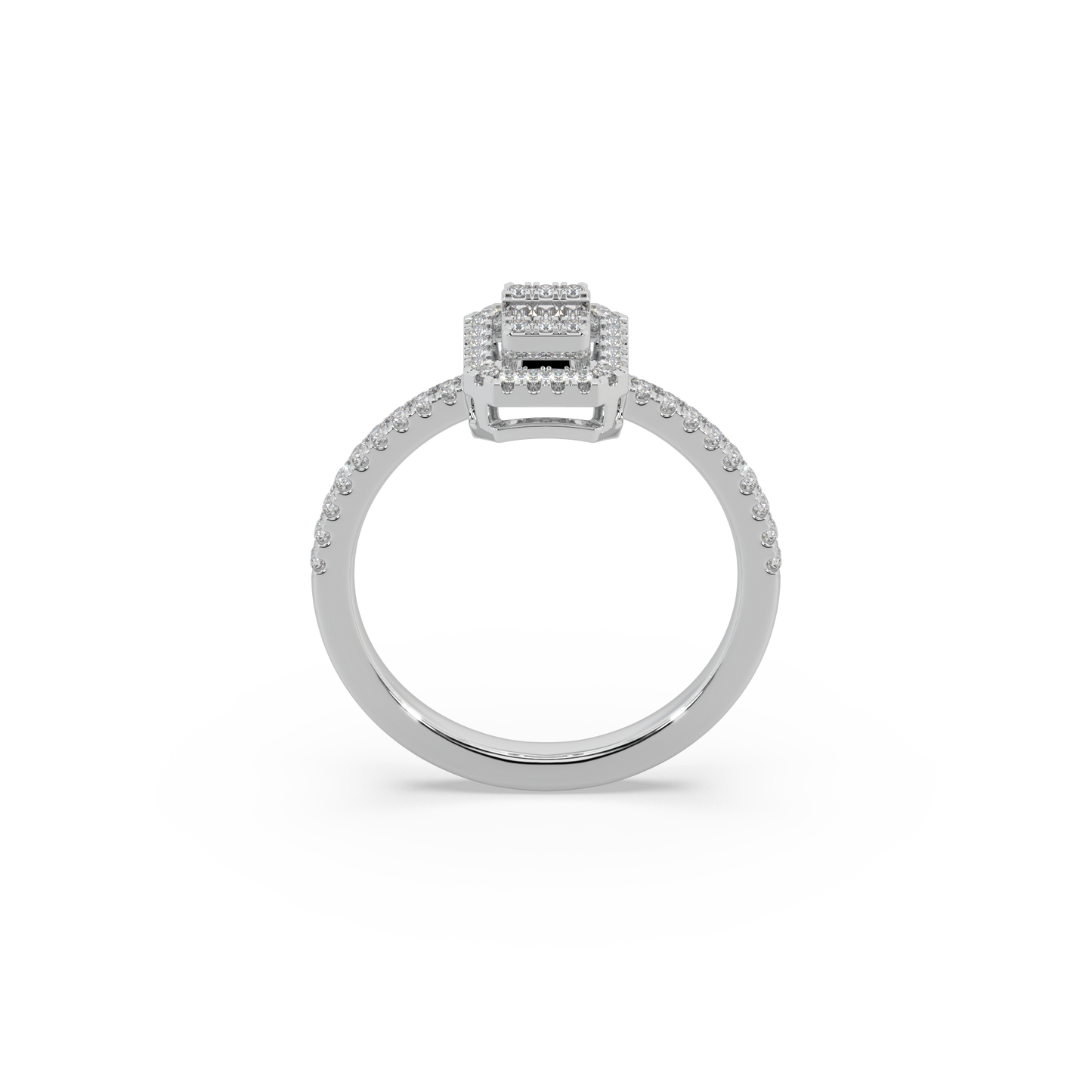 Beautifull 925 Silver Moissianite Studded  Ladies Ring For Her