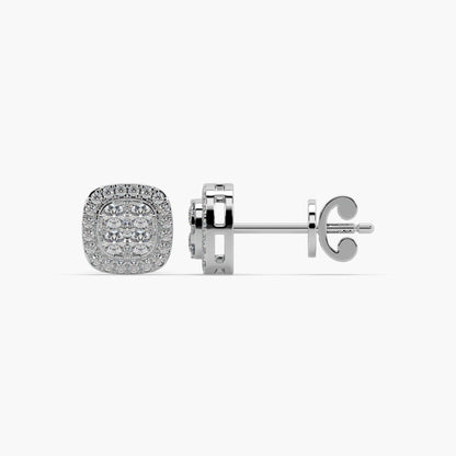 Guru Jewel's Fabulous Diamond Studded Silver Earrings For Her