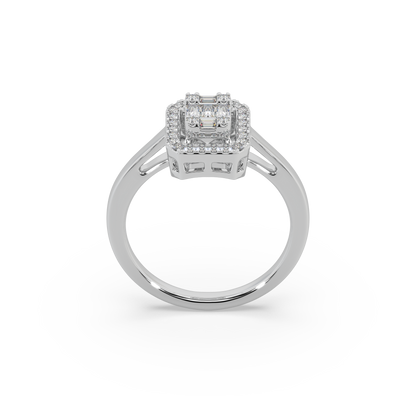 Devastating 925 Silver Moissanite Studded Ladies Ring For Her