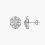 Guru Jewel's Impressive Diamond Studded Silver Earrings For her
