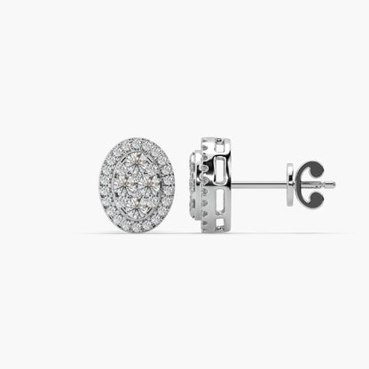 Guru Jewel's Unique Diamond Studded Silver Earrings For Her