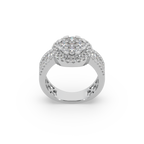 Captivating 925 Silver And Diamond Studded Ladies Ring For Her