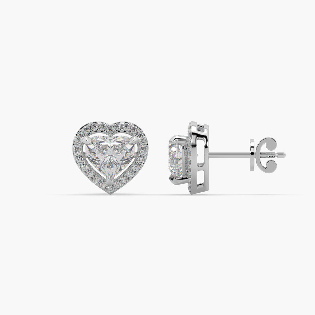 Guru Jewel's Beauteous Diamond Studded In Silver Earrings For Her