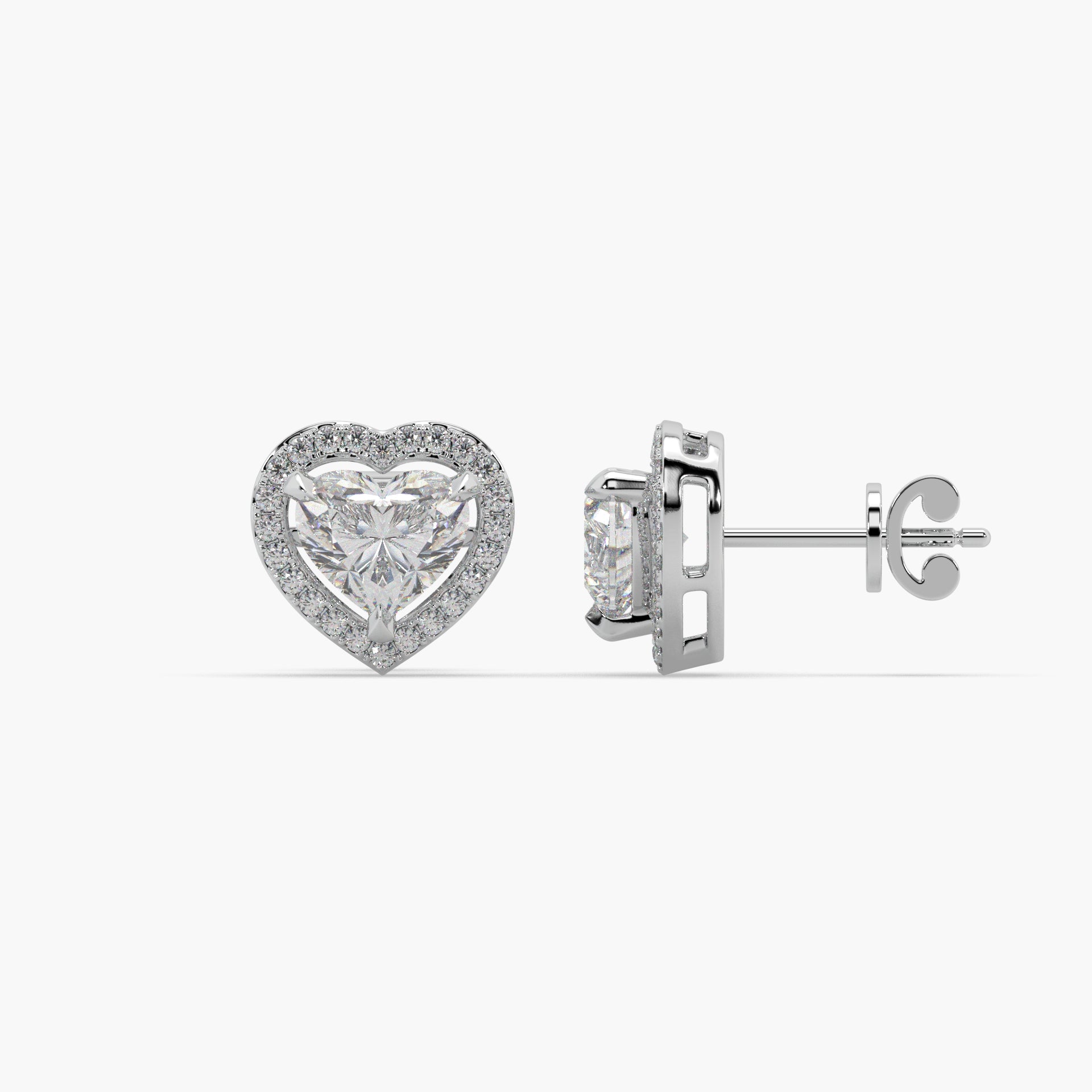Guru Jewel's Beauteous Diamond Studded In Silver Earrings For Her