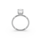 Exclusive 925 Silver 3.42 CT Owal Diamond Studded Ladies Ring For Her