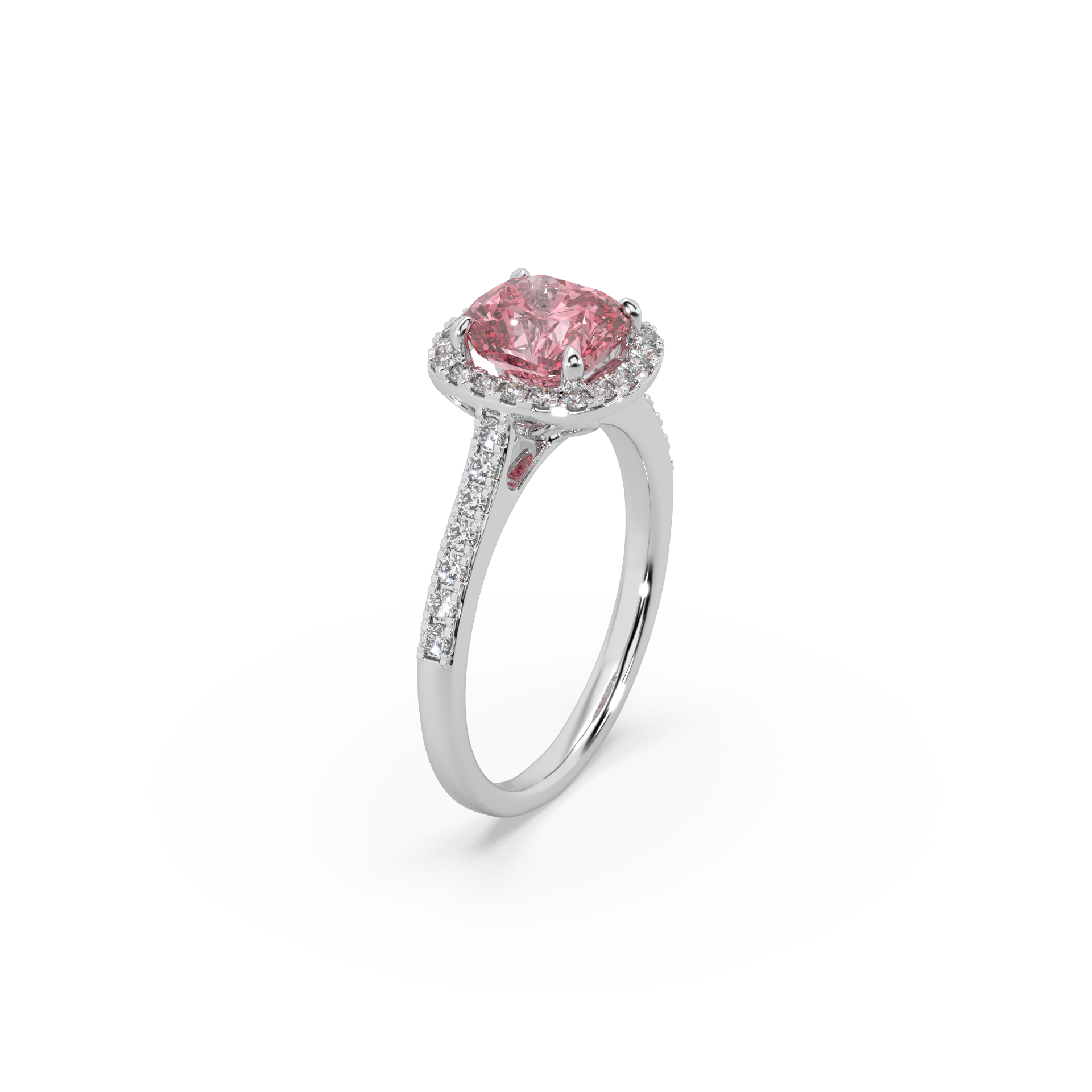 Exclusive 925 Silver 0.42 CT Center Stone Studded Ladies Ring For Her