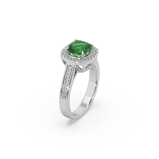 Pink Stone Studded 925 Silver Ladies Ring For Her